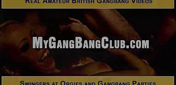  British Housewives in Homemade GangBang